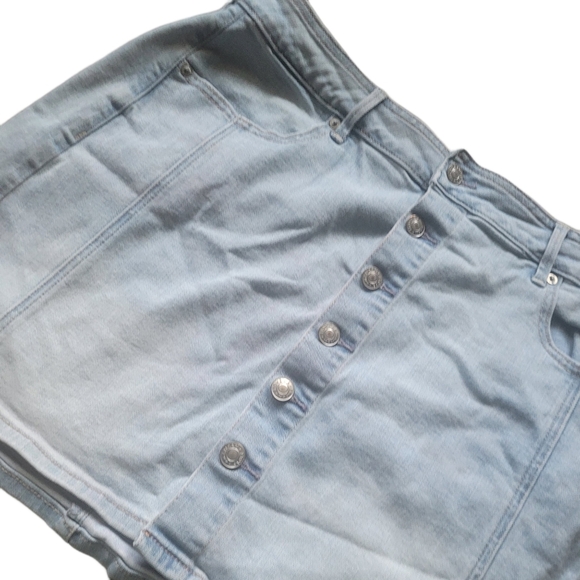 American Eagle Denim Mini Skirt 14 - Picture 2 of 7
